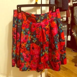 Hinge Floral Pleated Skirt-Size M- from Nordstrom